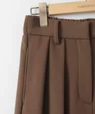 ZMLAE37150 al'aise modulation(アレーズモジュレーション) ツータックウエストデザインパンツ ベージュ