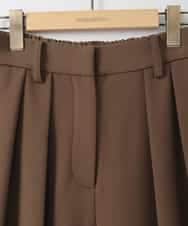 ZMLAE37150 al'aise modulation(アレーズモジュレーション) ツータックウエストデザインパンツ ベージュ