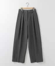 ZMLAE37150 al'aise modulation(アレーズモジュレーション) ツータックウエストデザインパンツ ダークグレー