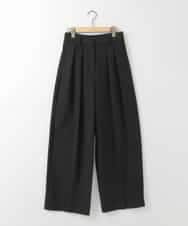 ZMLAE37150 al'aise modulation(アレーズモジュレーション) ツータックウエストデザインパンツ ブラック