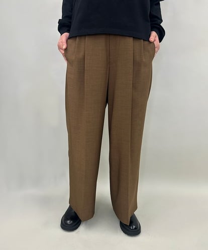 ZMLAE38160 al'aise modulation 【セットアップ対応】ツータックデザインワイドパンツ