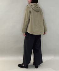 ZMLAE38160 al'aise modulation(アレーズモジュレーション) 【セットアップ対応】ツータックデザインワイドパンツ ダークグレー