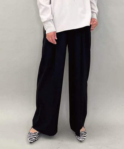 ZMLAE38160 al'aise modulation 【セットアップ対応】ツータックデザインワイドパンツ