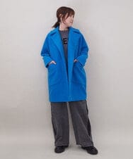 ZMLAE47140 al'aise modulation(アレーズモジュレーション) サイドラインバレルレッグデニムパンツ ブラック