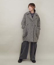 ZMLAE47140 al'aise modulation(アレーズモジュレーション) サイドラインバレルレッグデニムパンツ ブラック