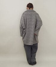 ZMLAE47140 al'aise modulation(アレーズモジュレーション) サイドラインバレルレッグデニムパンツ ブラック