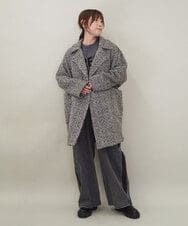 ZMLAE47140 al'aise modulation(アレーズモジュレーション) サイドラインバレルレッグデニムパンツ ブラック