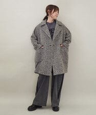 ZMLAE47140 al'aise modulation(アレーズモジュレーション) サイドラインバレルレッグデニムパンツ ブラック