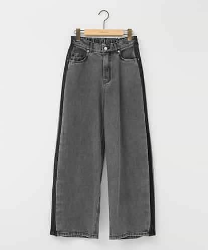 ZMLAE47140 al'aise modulation サイドラインバレルレッグデニムパンツ