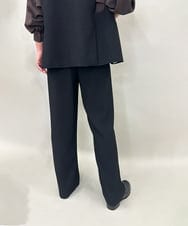 ZMLAE53180 al'aise modulation(アレーズモジュレーション) 【セットアップ対応】ツイードデザインワイドパンツ ブラック