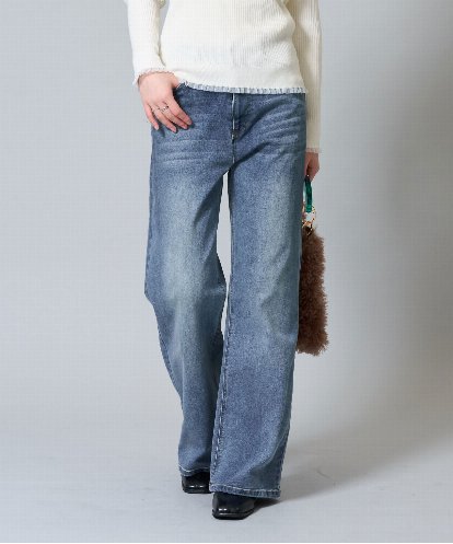 ZMLAH01150 al'aise modulation ストレートデニムパンツ
