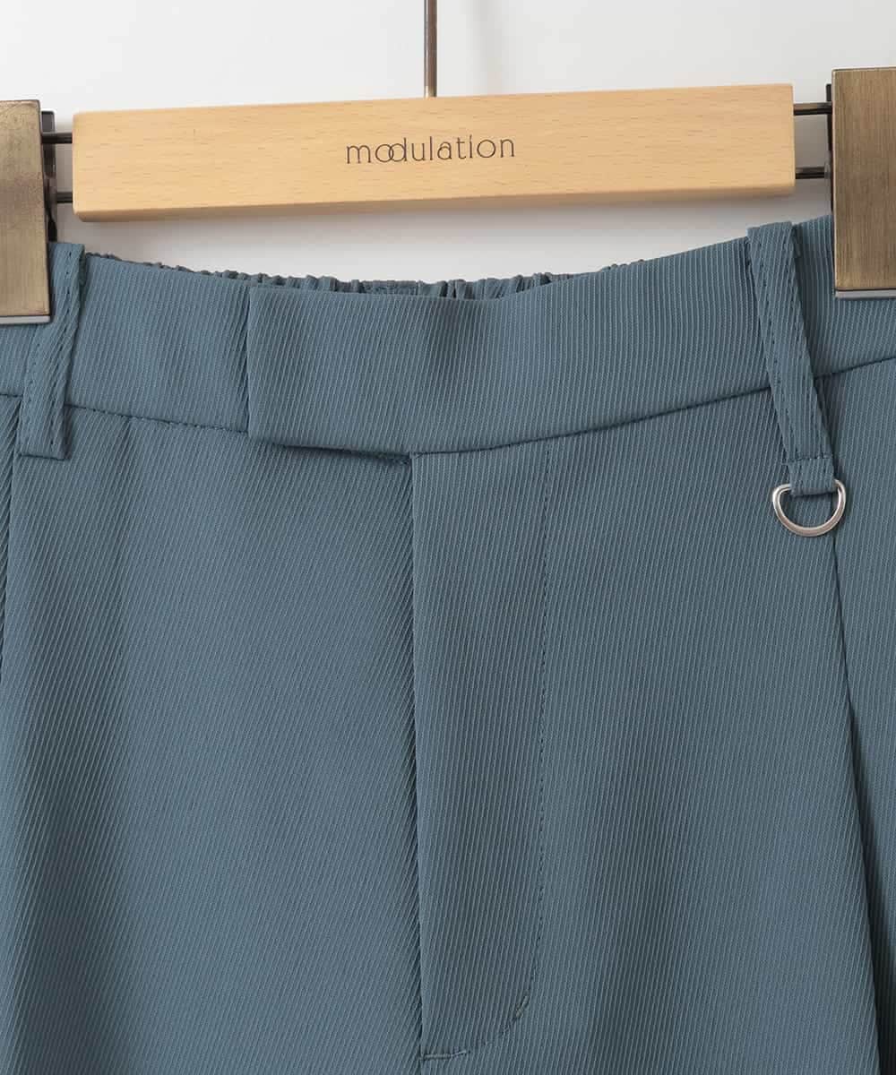 ZMLAH21180 al'aise modulation(アレーズモジュレーション) センタープレスツータックデザインパンツ ネイビー