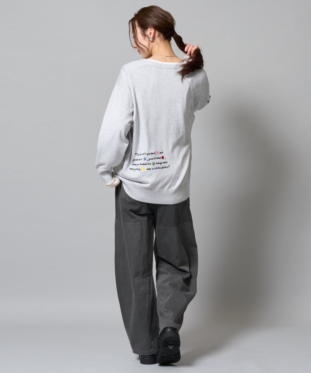 ZMLAH31145 al'aise modulation(アレーズモジュレーション) 異素材切り替えカーブパンツ ブラック