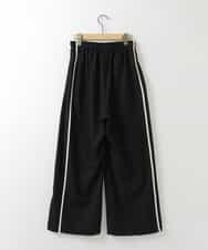 ZMLAH80140 al'aise modulation(アレーズモジュレーション) サイドラインドロストワイドパンツ ブラック