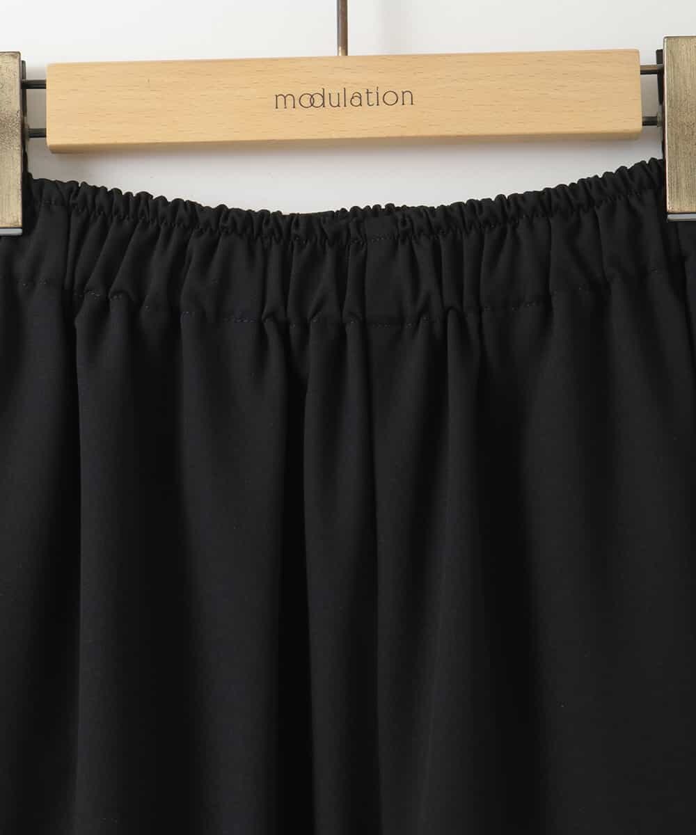 ZMLAH80140 al'aise modulation(アレーズモジュレーション) サイドラインドロストワイドパンツ ブラック