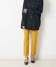 ZMLAR55180 al'aise modulation(アレーズモジュレーション) 【J-Labシリーズ】美シルエットテーパードパンツ マスタードイエロー