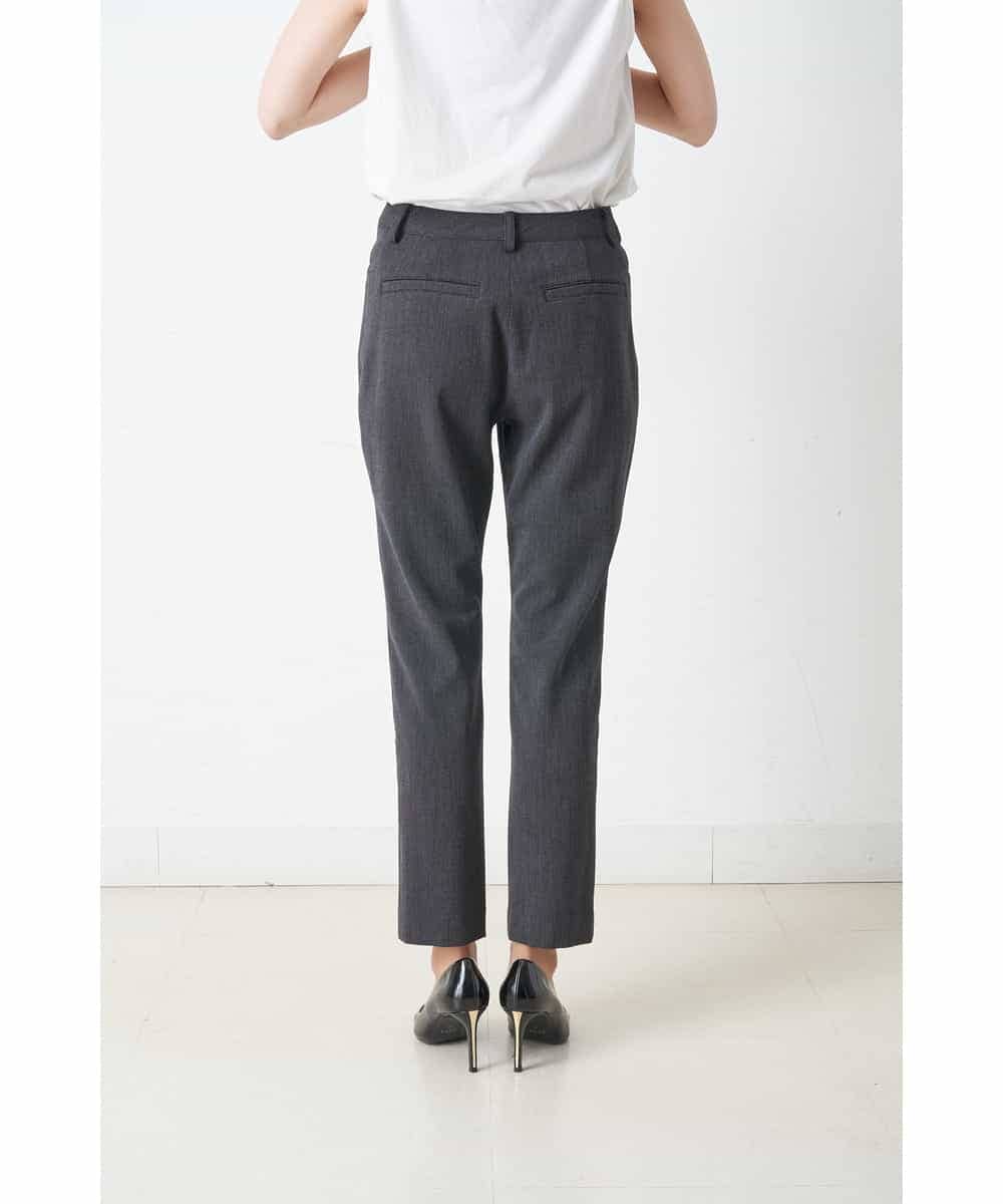 ZMLAR55180 al'aise modulation(アレーズモジュレーション) 【J-Labシリーズ】美シルエットテーパードパンツ ダークグレー