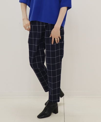 ZMLAT01128  ウィンドペン柄パンツ