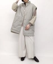 ZMLAT23138 al'aise modulation(アレーズモジュレーション) ストレッチワイドパンツ アイボリー