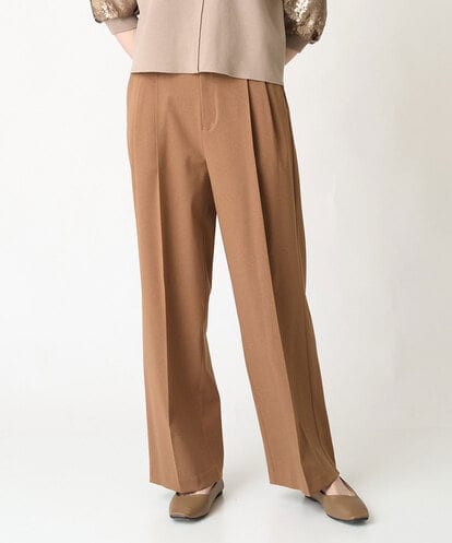 ZMLAW09160  センタープレスタックワイドパンツ