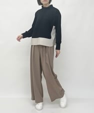 ZMLAW13148 al'aise modulation(アレーズモジュレーション) ドレープワイドパンツ ベージュ