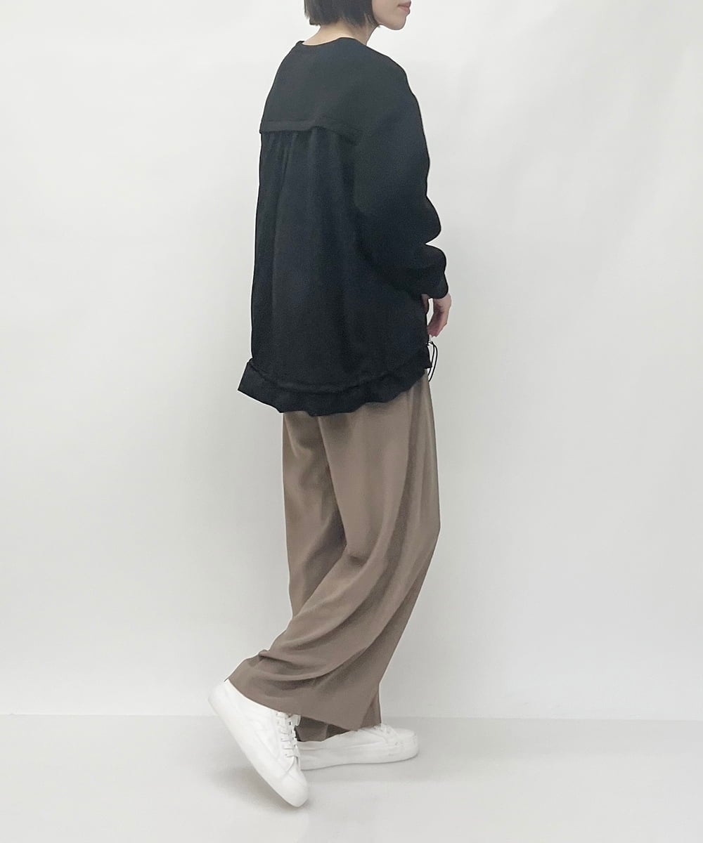 ZMLAW13148 al'aise modulation(アレーズモジュレーション) ドレープワイドパンツ ベージュ