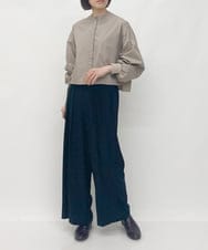 ZMLAW13148 al'aise modulation(アレーズモジュレーション) ドレープワイドパンツ ブラック