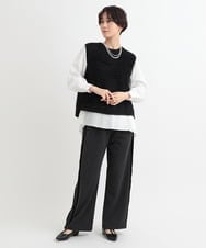 ZMLCB20128 al'aise modulation(アレーズモジュレーション) サイドフリンジラインパンツ ダークグレー