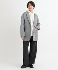 ZMLCB20128 al'aise modulation(アレーズモジュレーション) サイドフリンジラインパンツ ダークグレー