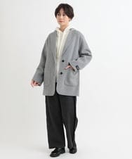 ZMLCB20128 al'aise modulation(アレーズモジュレーション) サイドフリンジラインパンツ ダークグレー