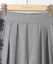 ZMLCE04178 al'aise modulation(アレーズモジュレーション) サイド刺繍ツータックワイドパンツ グレー