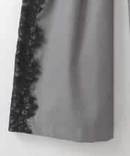 ZMLCE04178 al'aise modulation(アレーズモジュレーション) サイド刺繍ツータックワイドパンツ グレー