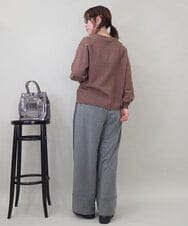 ZMLCE07128 al'aise modulation(アレーズモジュレーション) カットソー切り替えワイドパンツ グレー