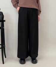 ZMLCE07128 al'aise modulation(アレーズモジュレーション) カットソー切り替えワイドパンツ ブラック