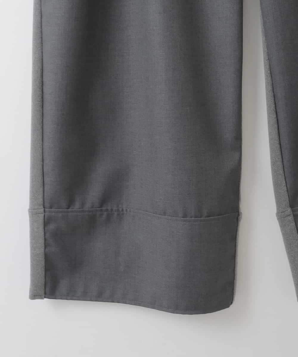 ZMLCE07128 al'aise modulation(アレーズモジュレーション) カットソー切り替えワイドパンツ グレー