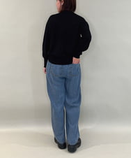 ZMLCE41170 al'aise modulation(アレーズモジュレーション) ワイドタックテンセルデニムパンツ ネイビー