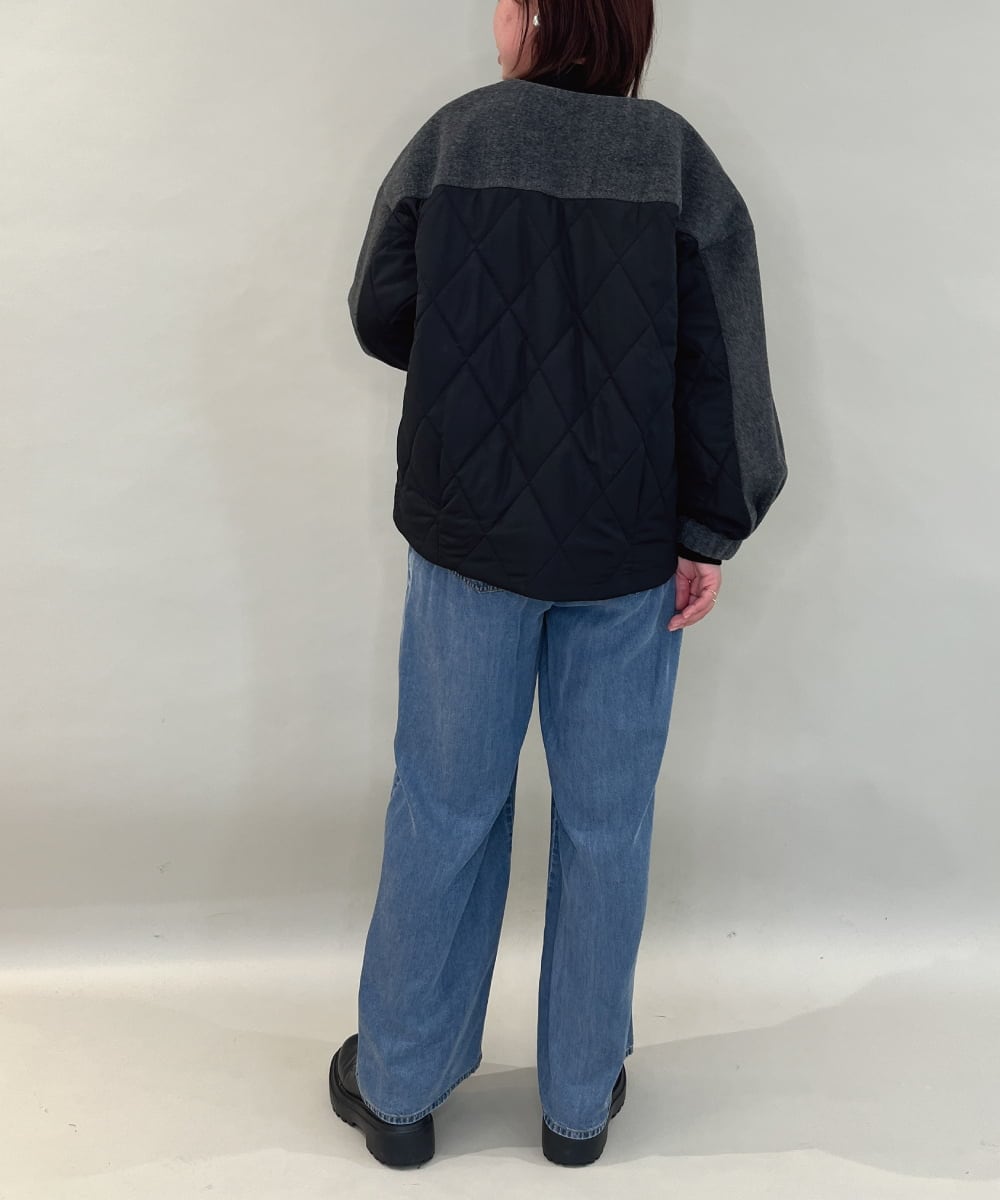 ZMLCE41170 al'aise modulation(アレーズモジュレーション) ワイドタックテンセルデニムパンツ ネイビー