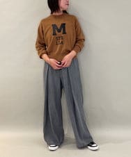 ZMLCE41170 al'aise modulation(アレーズモジュレーション) ワイドタックテンセルデニムパンツ ブラック