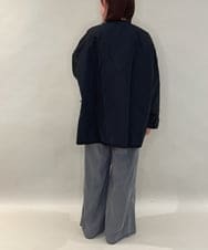 ZMLCE41170 al'aise modulation(アレーズモジュレーション) ワイドタックテンセルデニムパンツ ブラック