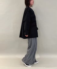 ZMLCE41170 al'aise modulation(アレーズモジュレーション) ワイドタックテンセルデニムパンツ ブラック