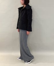 ZMLCE41170 al'aise modulation(アレーズモジュレーション) ワイドタックテンセルデニムパンツ ブラック