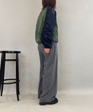 ZMLCE41170 al'aise modulation(アレーズモジュレーション) ワイドタックテンセルデニムパンツ ブラック