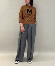 ZMLCE41170 al'aise modulation(アレーズモジュレーション) ワイドタックテンセルデニムパンツ ブラック