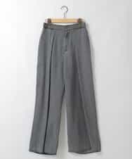 ZMLCE41170 al'aise modulation(アレーズモジュレーション) ワイドタックテンセルデニムパンツ ブラック