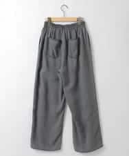 ZMLCE41170 al'aise modulation(アレーズモジュレーション) ワイドタックテンセルデニムパンツ ブラック