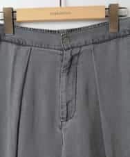 ZMLCE41170 al'aise modulation(アレーズモジュレーション) ワイドタックテンセルデニムパンツ ブラック