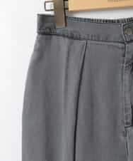 ZMLCE41170 al'aise modulation(アレーズモジュレーション) ワイドタックテンセルデニムパンツ ブラック