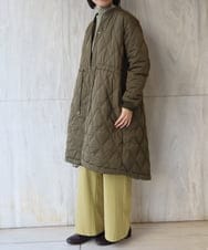 ZMLCT03148 al'aise modulation(アレーズモジュレーション) 【日本製】ウォームストレッチワイドパンツ マスタード