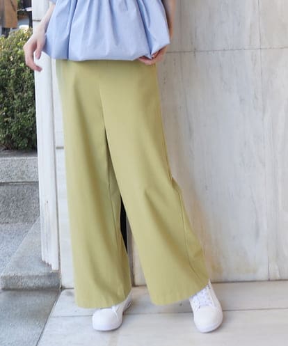 ZMLCT03148 al'aise modulation 【日本製】ウォームストレッチワイドパンツ