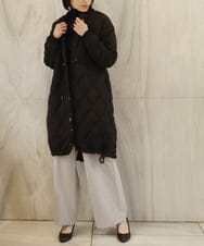 ZMLCT03148 al'aise modulation(アレーズモジュレーション) 【日本製】ウォームストレッチワイドパンツ ライトグレー